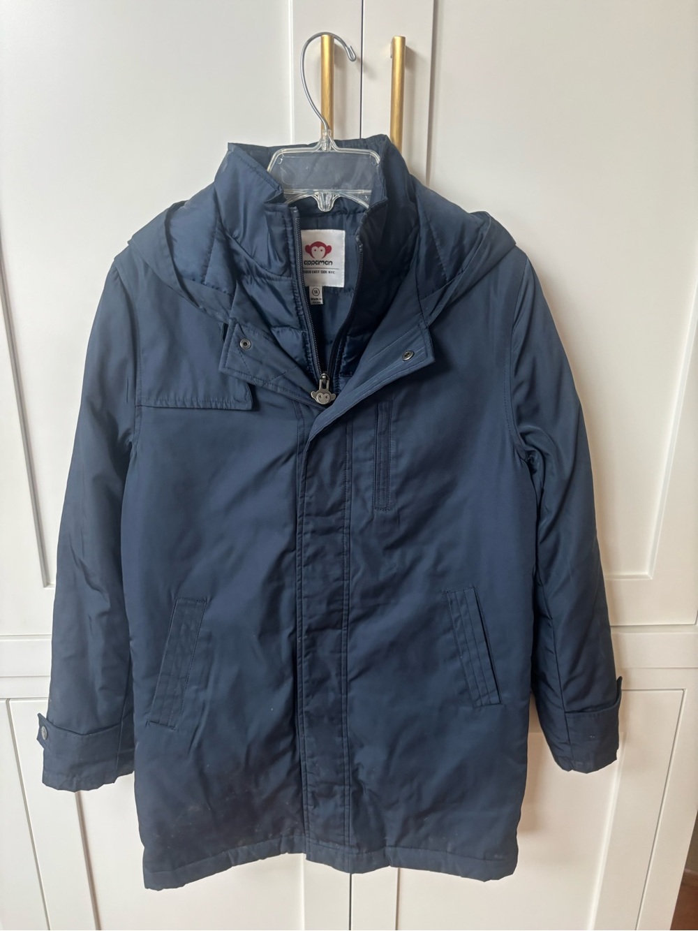 Appaman Boys Navy Hooded Puffer Coat